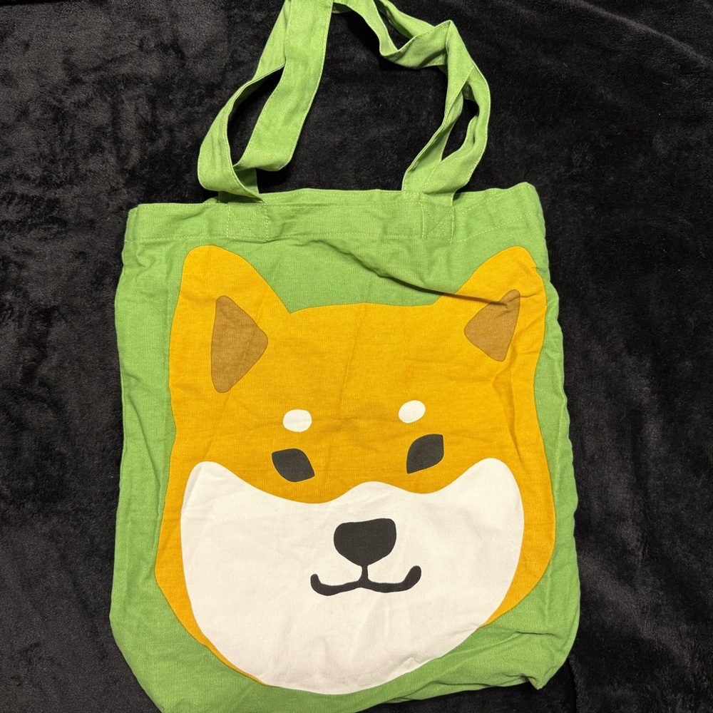 Green Dog Tote Bag